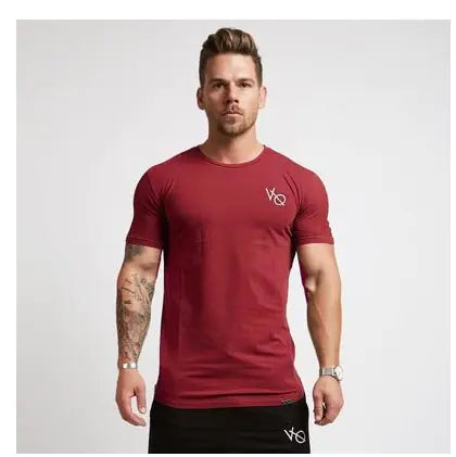 Men's Elastic Cotton Fitness Tee