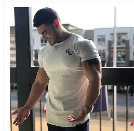 Men's Elastic Cotton Fitness Tee
