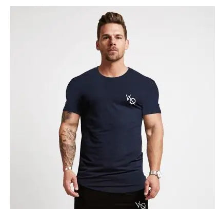 Men's Elastic Cotton Fitness Tee