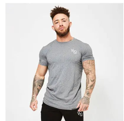 Men's Elastic Cotton Fitness Tee