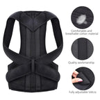 Upper Back Posture Corrector Clavicle Support Brace Strap for Straightening Shoulders and Improving Posture