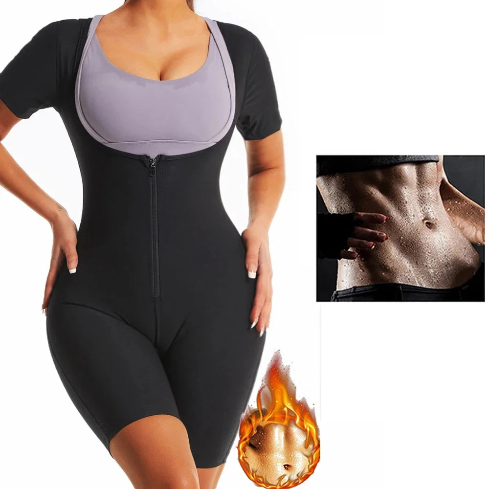 YBFDO Women’s High Compression Bodysuit Shapewear – Sauna Sweat Fitness Girdle for Belly Slimming, Weight Loss, and Body Shaping