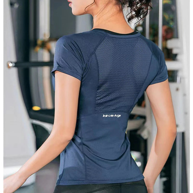 Ultra Stretch Yoga T-Shirt – Breathable Quick Dry Short Sleeve Workout Top