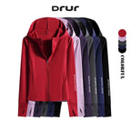 Long Sleeve Yoga Jacket – Quick Dry Windproof Nylon Workout Top with Pockets