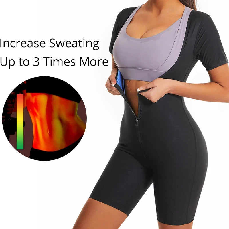 YBFDO Women’s High Compression Bodysuit Shapewear – Sauna Sweat Fitness Girdle for Belly Slimming, Weight Loss, and Body Shaping
