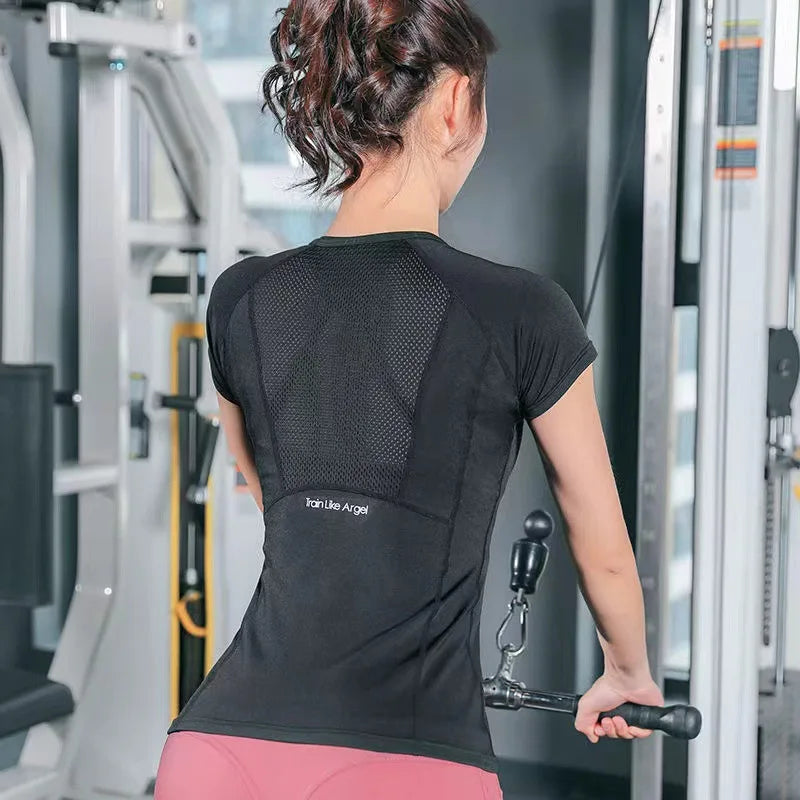 Ultra Stretch Yoga T-Shirt – Breathable Quick Dry Short Sleeve Workout Top