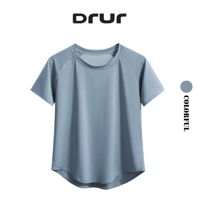 Women’s Seamless Yoga T-Shirt – Breathable Quick Dry Short Sleeve Workout Top