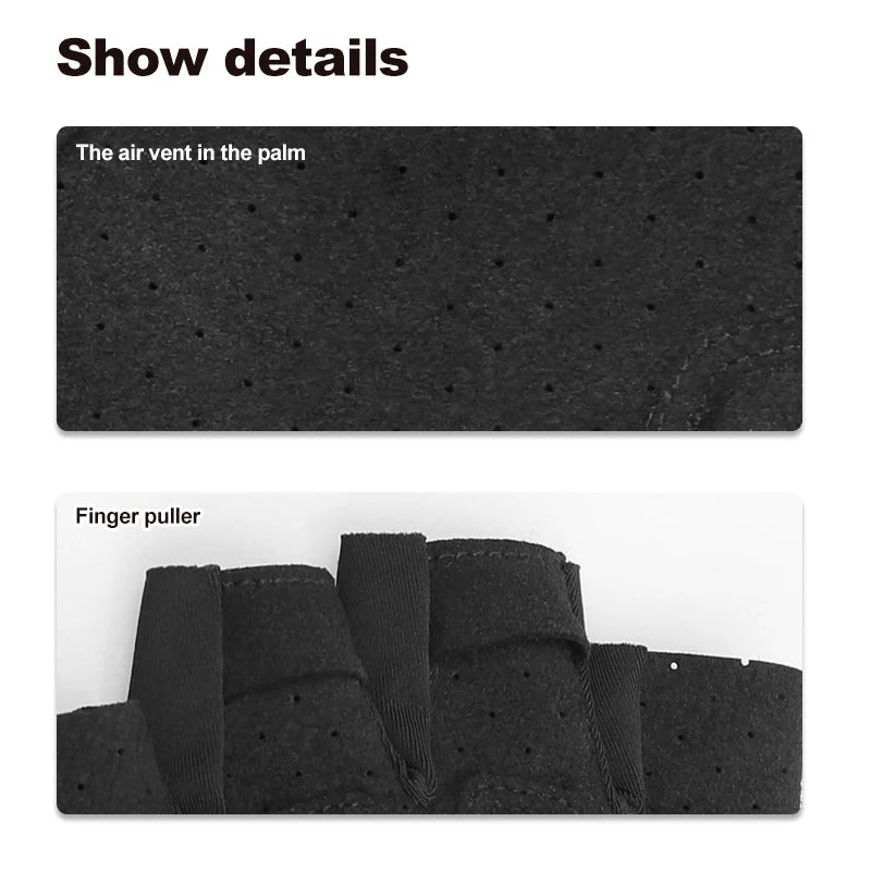 Half Finger Gloves for Men & Women – Anti-slip, Anti-sweat, Breathable, Anti-shock Sports Gloves for Bike, Running, Fitness