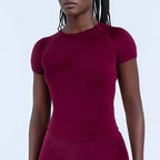 Anti-Sweat Fitness T-Shirt – Breathable Nylon Workout Top