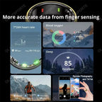 Smart Ring with Blood Pressure, Heart Rate & Sleep Monitoring, IP68 & 5ATM Waterproof, Multi-Sport Mode – Smart Ring for Men & Women