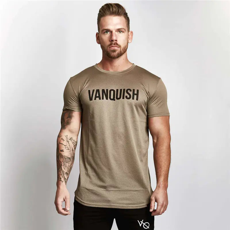 Men's Elastic Cotton Fitness Tee