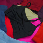 Women’s Seamless Sports Bra Camisole – High Stretch Nylon Yoga Crop Top