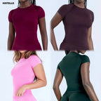 Anti-Sweat Fitness T-Shirt – Breathable Nylon Workout Top
