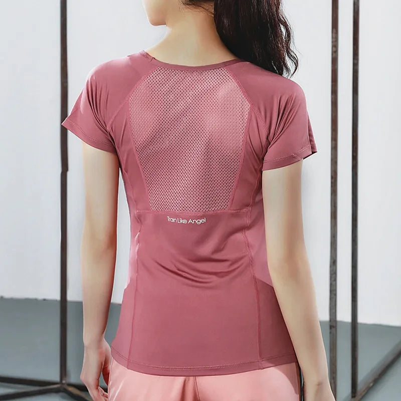 Ultra Stretch Yoga T-Shirt – Breathable Quick Dry Short Sleeve Workout Top