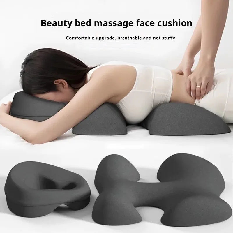 Professional Facial Pillow with Breathing Hole – Ergonomic Face Cradle