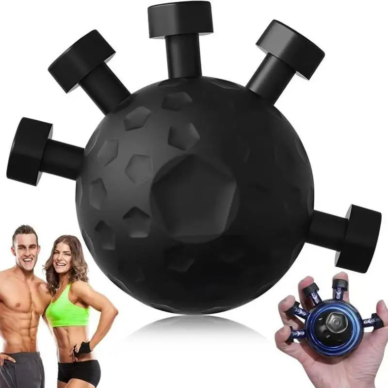 Five-Finger Trainer with Grip Ball – Portable Finger Exerciser for Hand Strength, Finger Rehabilitation, and Wrist Grip Training