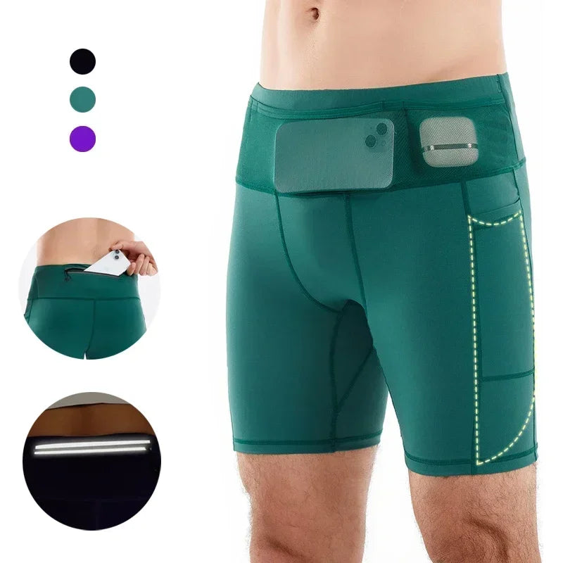 Men's Multi-Pockets Compression Shorts 3.0 – Quick-Dry, Fitness Training Shorts
