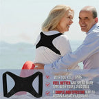 Unisex Adjustable Nylon & Polyester Body Brace Belt – Soft Posture Corrector Lumbar Support, Comfortable and Durable