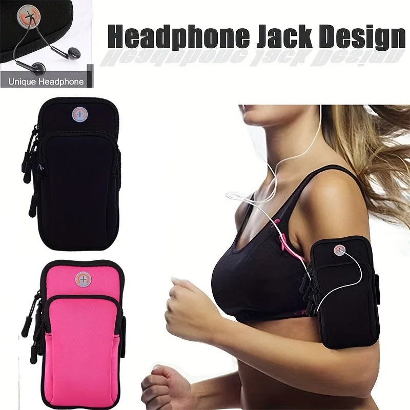 Sports Running Arm Bag Universal Mobile Phone Arm Cover Adjustable Strap Sweatproof Case