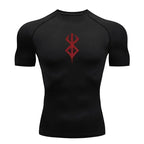 Men's Short Sleeve Compression Shirt – Quick Dry Athletic Workout Gym T-Shirt