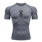 Men's Short Sleeve Compression Shirt – Quick Dry Athletic Workout Gym T-Shirt