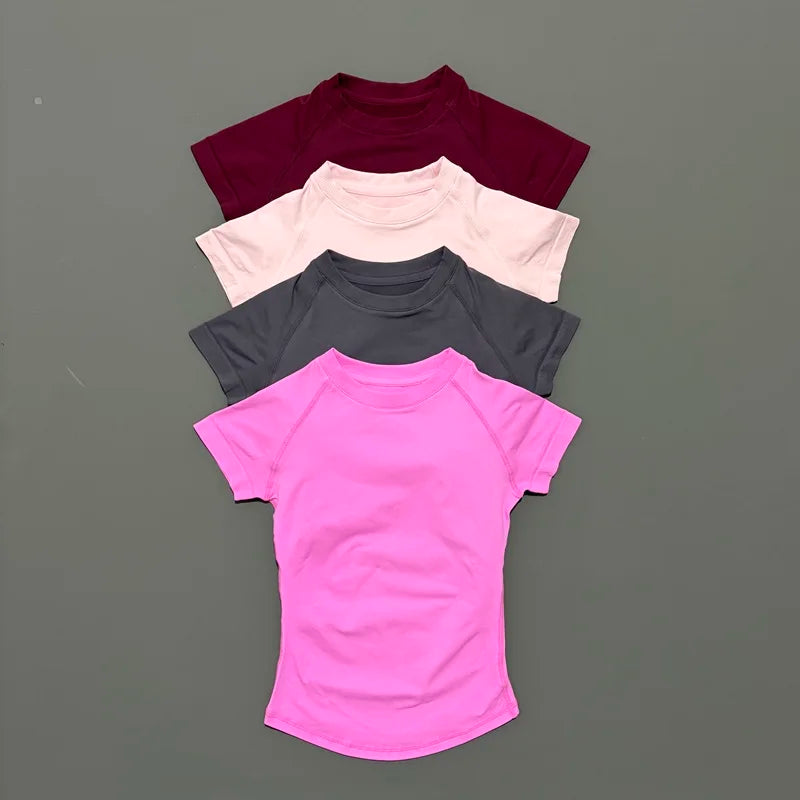 Anti-Sweat Fitness T-Shirt – Breathable Nylon Workout Top