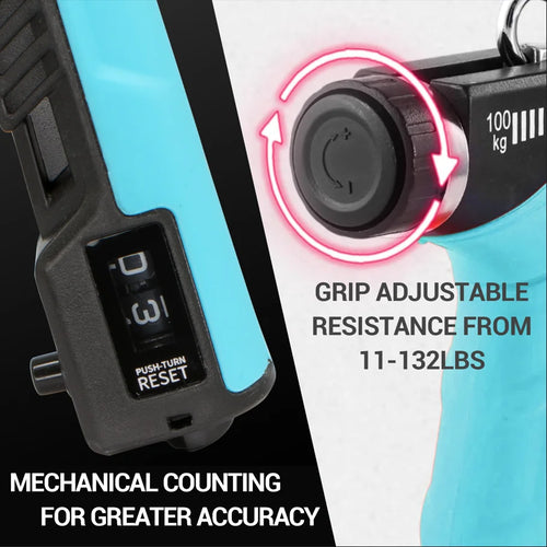 5-100 KG Adjustable Hand Grip Strength Trainer – Finger Strengthener