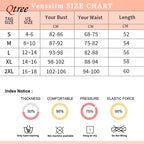 Qtree Women's Tummy Control Shapewear 2-in-1 Vest with Padded Bra, High Elastic Stretch Body Shaper