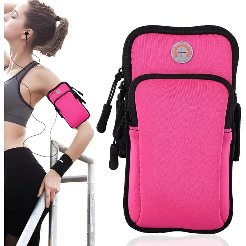 Sports Running Arm Bag Universal Mobile Phone Arm Cover Adjustable Strap Sweatproof Case