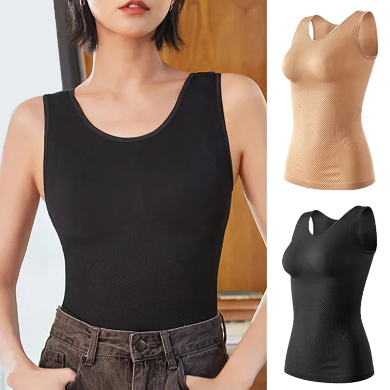 Seamless Comfy Vest Shaper – Women’s Tummy Control Body Shaper Tank Top