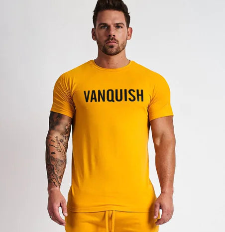 Men's Elastic Cotton Fitness Tee