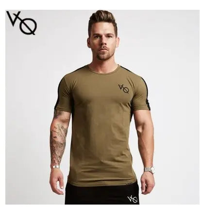 Men's Elastic Cotton Fitness Tee