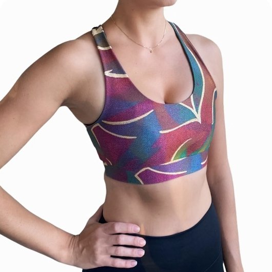 Jungle Sports Bra - Crossed Back