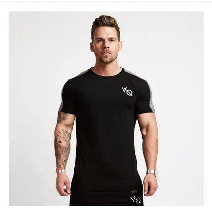 Men's Elastic Cotton Fitness Tee