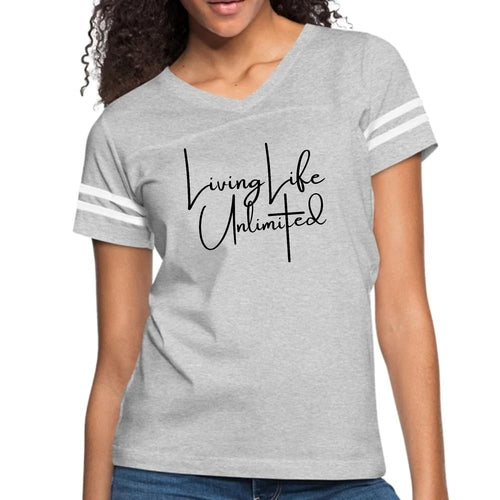 Womens Vintage Sport Graphic T-shirt - Living Life Unlimited
