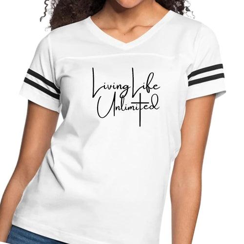 Womens Vintage Sport Graphic T-shirt - Living Life Unlimited