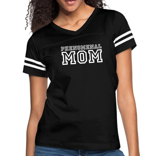 Womens Vintage Sport Graphic T-shirt - Phenomenal Mom Print
