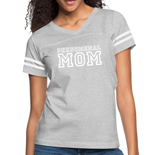 Womens Vintage Sport Graphic T-shirt - Phenomenal Mom Print