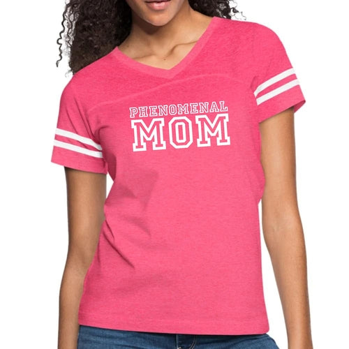Womens Vintage Sport Graphic T-shirt - Phenomenal Mom Print