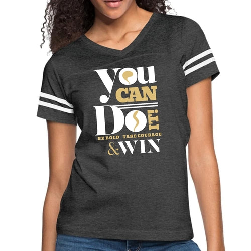 Womens Vintage Sport Graphic T-shirt - be Bold Take