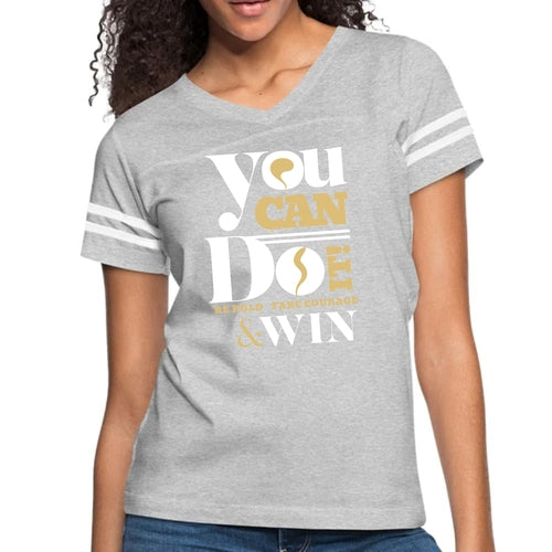 Womens Vintage Sport Graphic T-shirt - be Bold Take